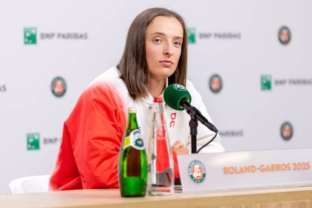 Roland Garros 2025 Iga Swiatek during press conference, PK, Pressekonferenz before Roland Garros 2025 tennis tournament in Paris France on 23 May 2025. Paris France  Copyright: xFotoxOlimpikx originalFilename:jastrzebowski-rolandga250523_npTtn.jpg