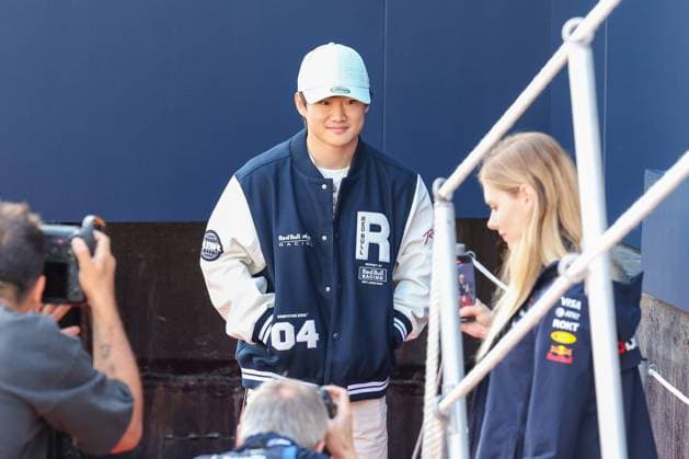 Yuki Tsunoda Oracle Red Bull Racing arrives by boat, 3 Free Practice, Monaco Grand Prix, Motorsport, Men, Formula 1, 24 05 2025 Monte Carlo Monaco MCO Copyright: xkolbert-press ChristianxKolbertx