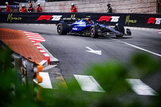 55 Carlos Sainz Of The Team Atlassian Williams Racing, Williams Mercedes FW47They Face Practice Session ,During Fia Formula One World Championship, WM, Weltmeisterschaft F1 Monaco Grand Prix 2025, 23 May In Monte Carlo , Monaco  Copyright: xLucaxBarsali IPAxSportx xipa-agency.netx xx IPA_58164878 IPA_Agency_IPA58164878