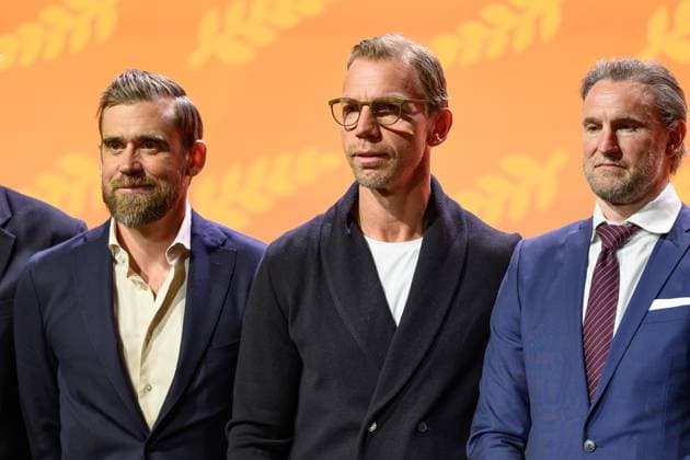 250524 Henrik Zetterberg, Mikael Samuelsson and Niklas Kronwall during the IIHF Contributors™ Award Ceremony on May 24, 2025 in Stockholm Photo Simon Hastegard BILDBYRAN kod SH SH0625 ishockey ice hockey presskonferens press conference bbeng  Copyright: SIMONxHASTEGARD BB250524SH010