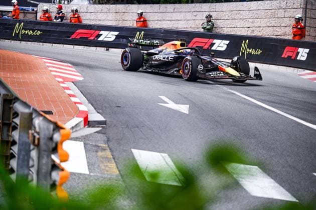 1 Max Verstappen Of The Team Oracle Red Bull Racing, Red Bull Honda RB21They Face Practice Session ,During Fia Formula One World Championship, WM, Weltmeisterschaft F1 Monaco Grand Prix 2025, 23 May In Monte Carlo , Monaco  Copyright: xLucaxBarsali IPAxSportx xipa-agency.netx xx IPA_58164889 IPA_Agency_IPA58164889