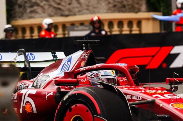 16 Charles Leclerc Of The Team Scuderia Ferrari HP, Ferrari SF-25 They Face Practice Session ,During Fia Formula One World Championship, WM, Weltmeisterschaft F1 Monaco Grand Prix 2025, 23 May In Monte Carlo , Monaco  Copyright: xLucaxBarsali IPAxSportx xipa-agency.netx xx IPA_58164899 IPA_Agency_IPA58164899