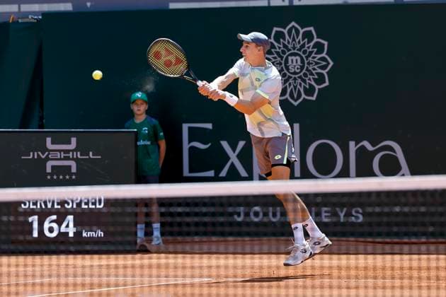 Joran Vliegen BEL , Switzerland, Tennis, Gonet Geneva Open ATP 250 , Final Doubles,2025, Ariel Behar URU Joran Vliegen BEL vs Sadio Doumbia FRA Fabien Reboul FRA , 24 05 2025, Parc des Eaux Vives, Geneva, Switzerland Geneva Parc des Eaux Vives Geneva Switzerland Copyright: xGrantxHubbsx