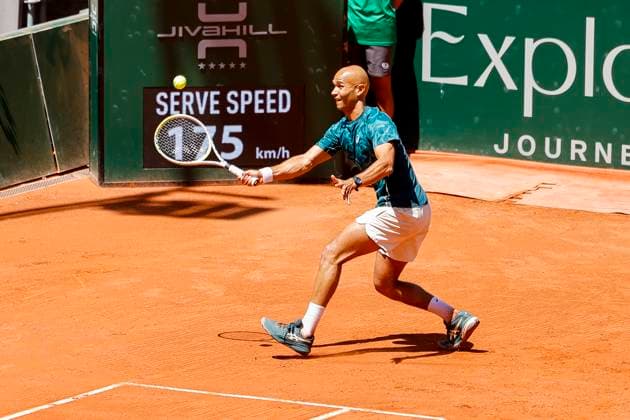 Sadio Doumbia FRA , Switzerland, Tennis, Gonet Geneva Open ATP 250 , Final Doubles,2025, Ariel Behar URU Joran Vliegen BEL vs Sadio Doumbia FRA Fabien Reboul FRA , 24 05 2025, Parc des Eaux Vives, Geneva, Switzerland Geneva Parc des Eaux Vives Geneva Switzerland Copyright: xGrantxHubbsx