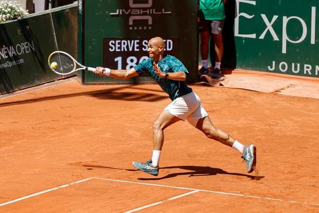 Sadio Doumbia FRA , Switzerland, Tennis, Gonet Geneva Open ATP 250 , Final Doubles,2025, Ariel Behar URU Joran Vliegen BEL vs Sadio Doumbia FRA Fabien Reboul FRA , 24 05 2025, Parc des Eaux Vives, Geneva, Switzerland Geneva Parc des Eaux Vives Geneva Switzerland Copyright: xGrantxHubbsx