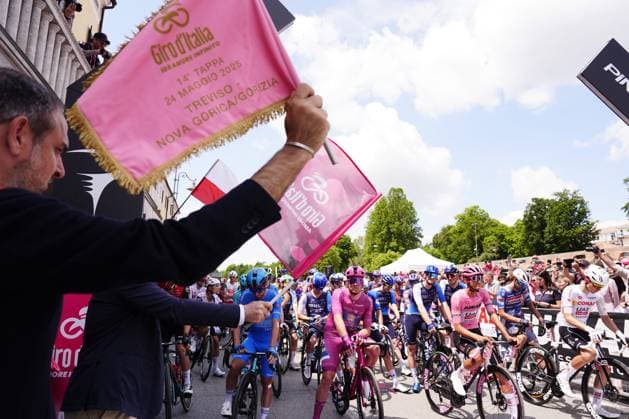 during the stage 14 of the Giro d™Italia from Treviso to Nova Gorica Gorizia, Italy - Saturday, May 24, 2025. - cycling.  Copyright: xFabioxFerrari LaPressex
