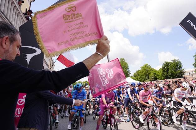 during the stage 14 of the Giro d™Italia from Treviso to Nova Gorica Gorizia, Italy - Saturday, May 24, 2025. - cycling.  Copyright: xFabioxFerrari LaPressex