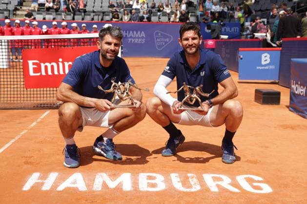 GER, Hamburg, xFSx , ATP 500 , Mens Tennis Tournament Bitpanda Hamburg Open 2025, Final , Mens Doubles , 24 05 2025 Simone Bolelli ITA , Andrea Vavassori ITA Winner of Bitpanta Hamburg Open 2025 Copyright: HMBxMedia FernandoxSoares