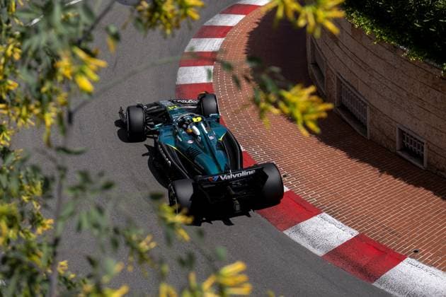 MONACO - Fernando Alonso (Aston Martin)at the Circuit de Monaco during the third free practice session ahead of the Monaco Grand Prix. ANP SANDER KING xVIxANPxSportx xxANPxIVx 528493872 originalFilename: 528493872.jpg