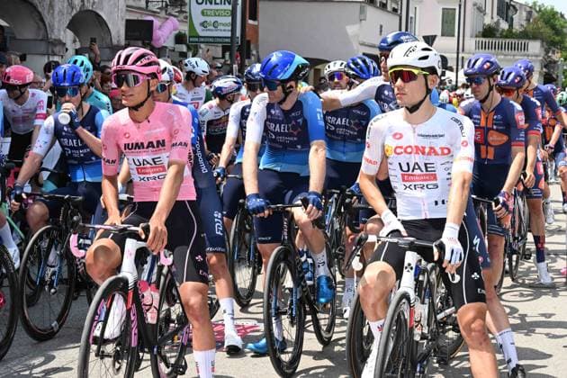 24-05-2025 Giro D italia; Tappa 14 Treviso - Gorizia; 2025, Uae Team Emirates - Xrg; Del Toro Romero, Isaac; Ayuso Pesquera, Juan; Treviso; 