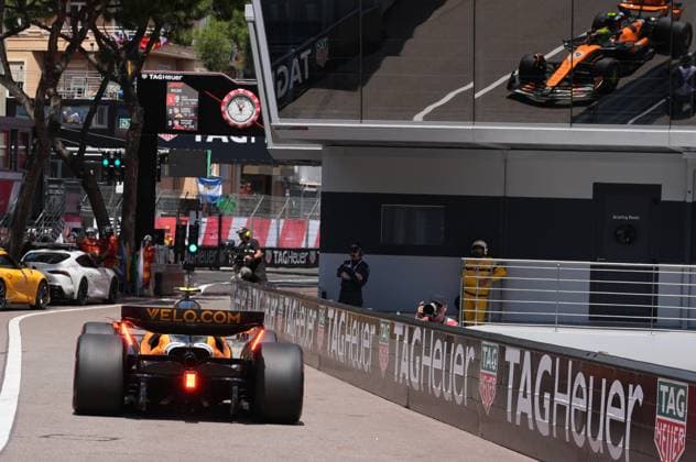 23 05 2025, Circuit de Monaco, Monte Carlo, Formula 1 Grand Prix Monaco 2025 ,in the picture Lando Norris GBR , McLaren F1 Team Photo by Hasan Bratic DeFodi Images