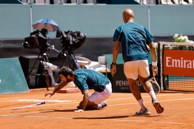 The winners, Winners, Fabien Reboul FRA and Sadio Doumbia FRA , Switzerland, Tennis, Gonet Geneva Open ATP 250 , Final Doubles,2025, Ariel Behar URU Joran Vliegen BEL vs Sadio Doumbia FRA Fabien Reboul FRA , 24 05 2025, Parc des Eaux Vives, Geneva, Switzerland Geneva Parc des Eaux Vives Geneva Switzerland Copyright: xGrantxHubbsx