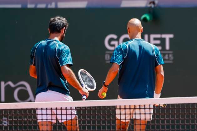 Sadio Doumbia FRA and Fabien Reboul FRA , Switzerland, Tennis, Gonet Geneva Open ATP 250 , Final Doubles,2025, Ariel Behar URU Joran Vliegen BEL vs Sadio Doumbia FRA Fabien Reboul FRA , 24 05 2025, Parc des Eaux Vives, Geneva, Switzerland Geneva Parc des Eaux Vives Geneva Switzerland Copyright: xGrantxHubbsx