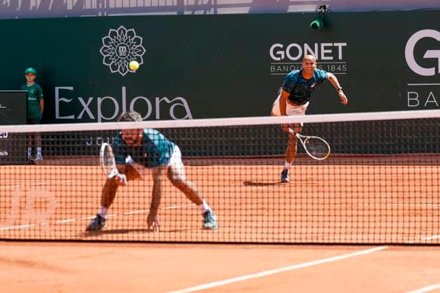Sadio Doumbia FRA and Fabien Reboul FRA , Switzerland, Tennis, Gonet Geneva Open ATP 250 , Final Doubles,2025, Ariel Behar URU Joran Vliegen BEL vs Sadio Doumbia FRA Fabien Reboul FRA , 24 05 2025, Parc des Eaux Vives, Geneva, Switzerland Geneva Parc des Eaux Vives Geneva Switzerland Copyright: xGrantxHubbsx