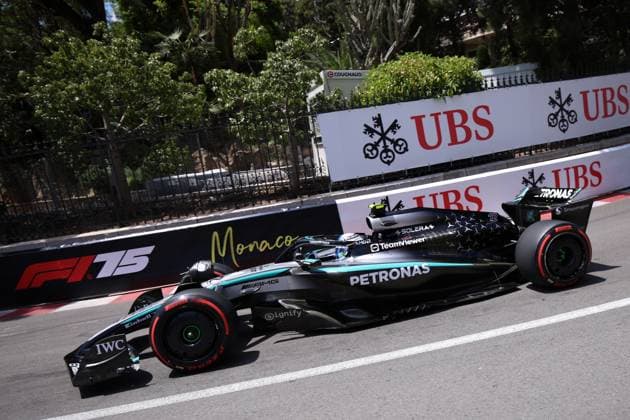 F1 Gran Prix of Monaco Andrea Kimi Antonelli of Mercedes-AMG F1 Team on track during final practice for the F1 Grand Prix of Monaco at Circuit de Monaco on May 24, 2025 in Monte-Carlo, Monaco. Monaco Monte-Carlo Monaco Copyright: xMarcoxCanonierox