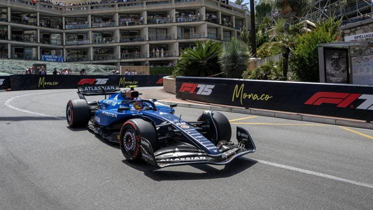 NÂ°55 Carlos Sainz (ESP) Atlassian Williams Racing during TAG Heuer Grand Prix de Monaco 2025 - Pranctice 3 and Qualifying, Formula 1 Championship in Monaco, Principality of Monaco, May 24 2025  Copyright: xOttoxMoretti IPAxSportx xipa-agency.netx xx IPA_58173471 IPA_Agency_IPA58173471
