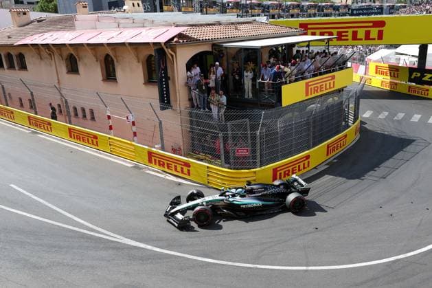 George Russell Mercedes AMG Petronas , Qualifying, Monaco Grand Prix, Motorsport, Men, Formula 1, 24 05 2025 Monte Carlo Monaco MCO Copyright: xkolbert-press ChristianxKolbertx