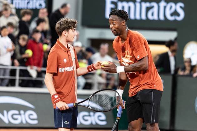 2025 French Open - Yannick Noah Day Gael Monfils training at Yannick Noah Day during the 2025 French Open at Roland Garros on May 24, 2025 in Paris, France. Photo by Nasser Berzane ABACAPRESS.COM Paris France  Copyright: xBerzanexNasser ABACAx