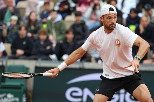 May 24, 2025, Paris, Celestynow, France: GRIGOR DIMITROV of Bulgaria during practice session before French Open 2025 at Roland Garros in Paris. Paris France - ZUMAc278 20250524_zsp_c278_021 Copyright: xMarcinxCholewinskix