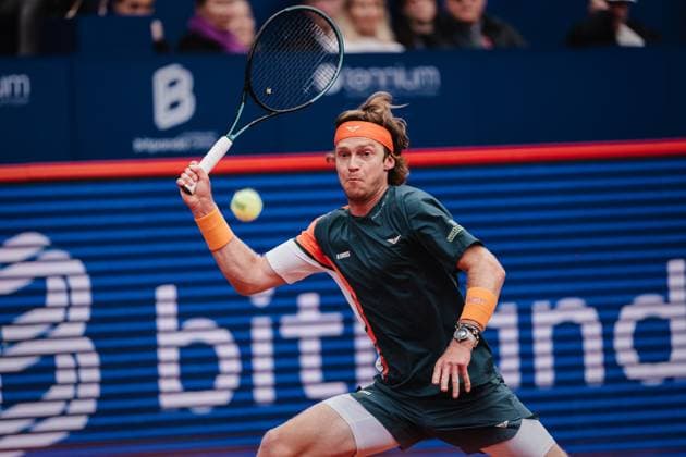 Tennis Men bitpanda Hamburg Open Final ATP 500 Andrei Andrejewitsch Rubljow RUS vs Flavio Cobolli ITA 24 05 2025 Andrei Andrejewitsch Rubljow Hamburg Tennisstadion am Rothenbaum Hamburg Germany
