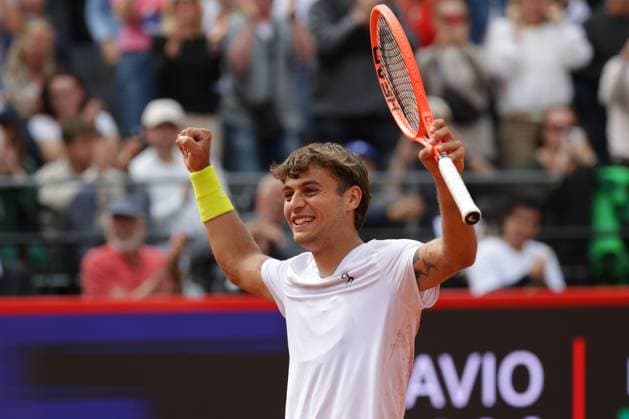 GER, Hamburg, xFSx , ATP 500 , Mens Tennis Tournament Bitpanda Hamburg Open 2025, Final Mens Singles , 24 05 2025 Flavio Cobolli ITA wins the Bitpanda Hamburg Open 2025 cheering, cheering, cheering, cheering Copyright: HMBxMedia FernandoxSoares