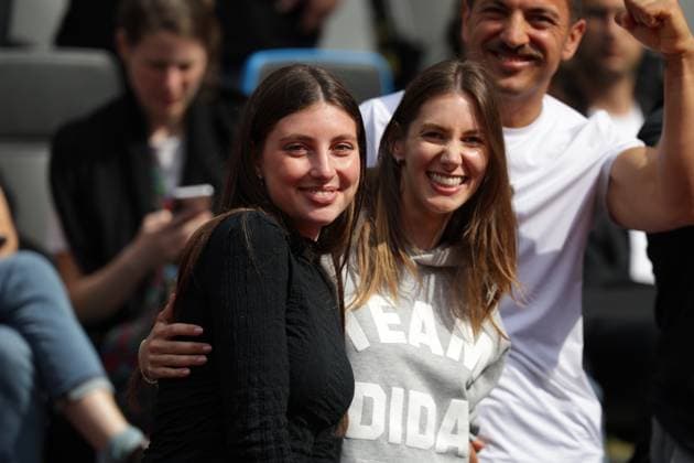 GER, Hamburg, xFSx , ATP 500 , Mens Tennis Tournament Bitpanda Hamburg Open 2025, Final Mens Singles , 24 05 2025 Matilde Galli the girlfriend of Flavio Cobolli ITA with girlfriend Copyright: HMBxMedia FernandoxSoares