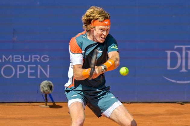 Andrey Rublev 25 05 2025 Tennis Hamburg Open ATP 500, Tennis Stadium am Rothenbaum, Hamburg, Copyright: xpepphotox xHorstxMauelshagenx pep00321, pep_20250524_hm_46967