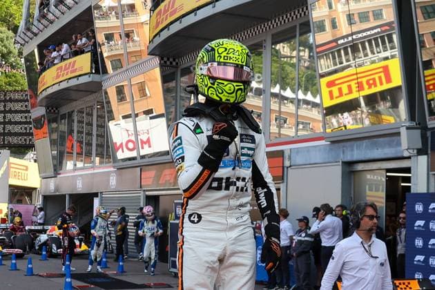 Winner of Qualifying, Lando Norris McLaren Formula 1 Team , Pole Position, Qualifying, Monaco Grand Prix, Motorsport, Men, Formula 1, 24 05 2025 Monte Carlo Monaco MCO Copyright: xkolbert-press ChristianxKolbertx