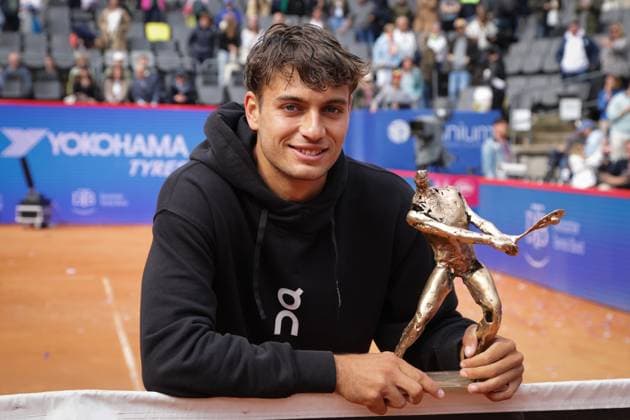 GER, Hamburg, xFSx , ATP 500 , Mens Tennis Tournament Bitpanda Hamburg Open 2025, Final Mens Singles , 24 05 2025 Flavio Cobolli ITA Winner of the Bitpanda Hamburg Open Copyright: HMBxMedia FernandoxSoares
