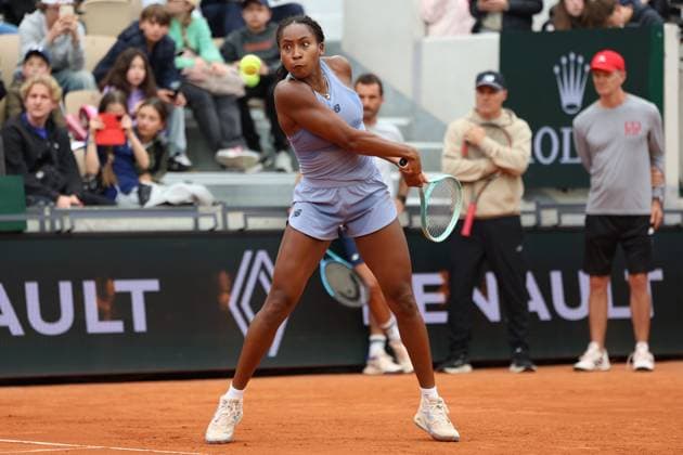 May 24, 2025, Paris, Celestynow, France: COCO GAUFF of USA during practice session before French Open 2025 at Roland Garros in Paris. Paris France - ZUMAc278 20250524_zsp_c278_036 Copyright: xMarcinxCholewinskix