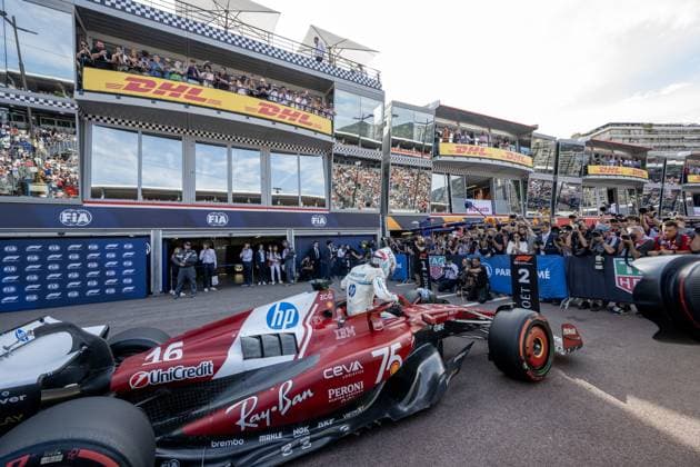 NÂ°16 Charles Leclerc MC Scuderia Ferrari HP during TAG Heuer Grand Prix de Monaco 2025 - Pranctice 3 and Qualifying, Formula 1 Championship in Monaco, Principality of Monaco, May 24 2025  Copyright: xOttoxMoretti IPAxSportx xipa-agency.netx xx IPA_58181869 IPA_Agency_IPA58181869