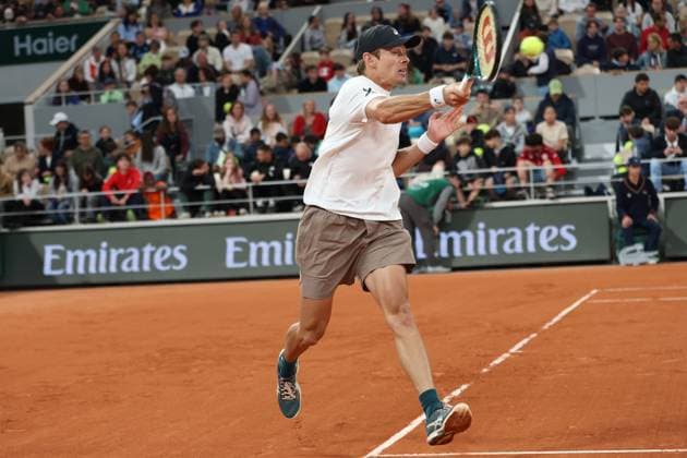 May 24, 2025, Paris, Celestynow, France: ALEX DE MINAUR of Australia during practice session before French Open 2025 at Roland Garros in Paris. Paris France - ZUMAc278 20250524_zsp_c278_047 Copyright: xMarcinxCholewinskix