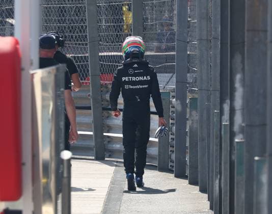 Formula 1 Grand Prix Monaco 2025 24 05 2025, Circuit de Monaco, Monte Carlo, Formula 1 Grand Prix Monaco 2025 ,in picture After his retirement Andrea Kimi Antonelli ITA , Mercedes AMG Petronas Formula One Team goes back to the paddock nordphotoxGmbHx xBratic nph00250