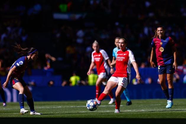 May 24, 2025, Lisbon, Lisbon, Portugal: Mariona Caldentey of Arsenal FC in action during the UEFA Women s Champions League Final 2025 football match played between Arsenal WFC and FC Barcelona, Barca at Jose Alvalade Stadium on May 24, 2025, in Lisbon, Portugal. Lisbon Portugal - ZUMAa181 20250524_zaa_a181_109 Copyright: xDennisxAgyemanx
