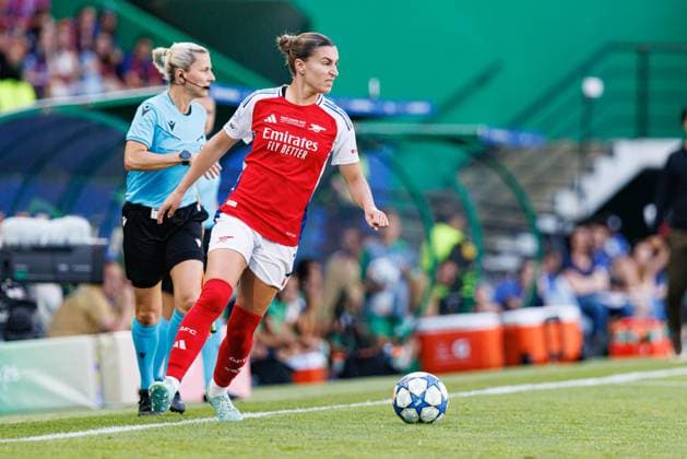 Stephanie Catley seen during UEFA Womens Champions League 2025 final game between Arsenal FC and FC Barcelona, Barca at Estadio Jose Alvalade (Maciej Rogowski) Lisbon Estadio Jose Alvalade Portugal Copyright: xMaciejxRogowskix finalarsenalbarcelona2425-10