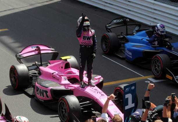 FORMULE 2 PODIUM COURSE SPRINT PHOTOPQR NICE MATIN Jean François Ottonello ; Monaco ; 24 05 2025 ; 82e Grand Prix de Monaco 2025 - FORMULE 2 PODIUM COURSE SPRINT - Vainqueur Kush Maini - Dams Lucas Oil - F1 Grand Prix Of Monaco Monaco France  Copyright: xPHOTOPQR NICExMATIN MAXPPPxJeanxFrançoisxOttonellox 20250524NIM3400 monaco 20250524NIM3400