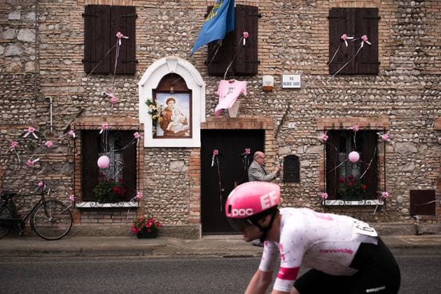 Denmark s Kasper Asgreen pedals in action during the stage 14 of the Giro dÕItalia from Treviso to Nova Gorica Gorizia, Italy and Slovenia- Saturday, May 24, 2025. - cycling.  Copyright: xMarcoxAlpozzi LaPressex