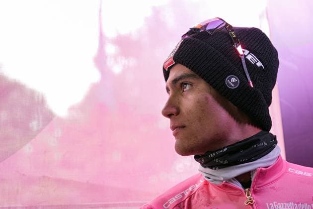 Del Toro Romero Isaac of Uae Team Emirates Xrg, pink jersey, the stage 14 of the Giro d™Italia from Treviso to Nova Gorica Gorizia, Slovenia - Saturday, May 24, 2025. - cycling.  Copyright: xGianxMattiaxD Alberto LaPressex