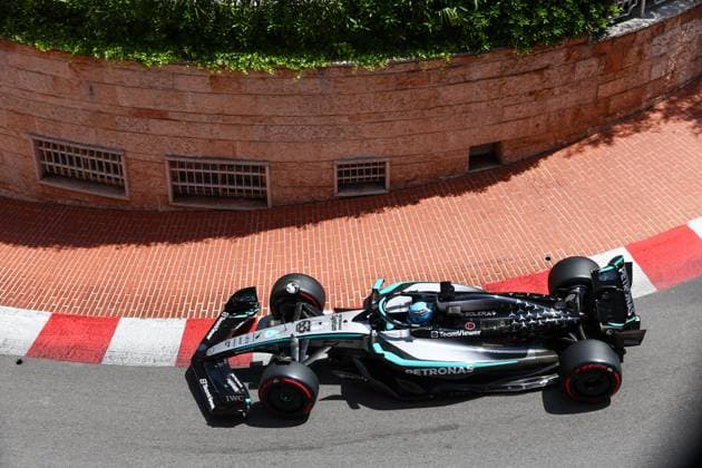 George Russell (GBR) - Mercedes-AMG PETRONAS F1 Team - Mercedes W16 - Mercedes E Performanceduring Formula 1 Tag Heurer Grand Prix de Monaco 2025 at Monte Carlo (MC), may 23-25 2025 Formula 1 Tag Heurer Grand Prix de Monaco 2025