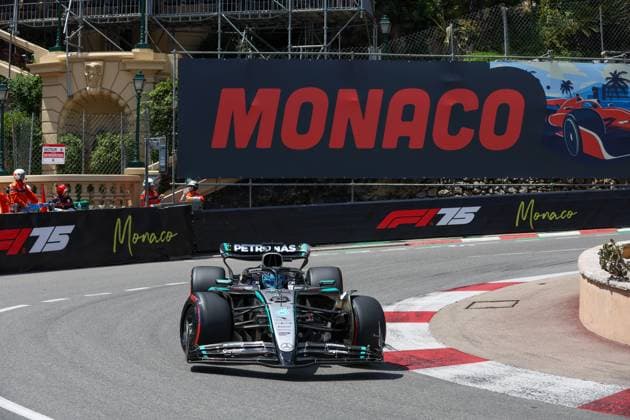 George Russell (GBR) - Mercedes-AMG PETRONAS F1 Team - Mercedes W16 - Mercedes E Performance during Formula 1 Tag Heurer Grand Prix de Monaco 2025 at Monte Carlo (MC), may 23-25 2025 Formula 1 Tag Heurer Grand Prix de Monaco 2025