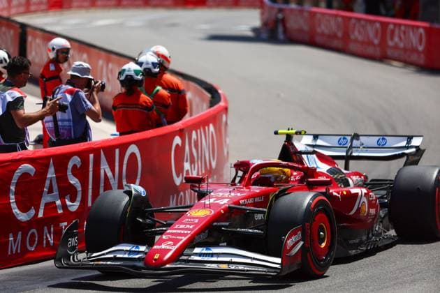 Lewis Hamilton (GBR) - Scuderia Ferrari - Ferrari SF-25 - Ferrari during Formula 1 Tag Heurer Grand Prix de Monaco 2025 at Monte Carlo (MC), may 23-25 2025 Formula 1 Tag Heurer Grand Prix de Monaco 2025