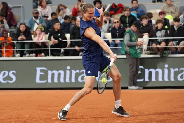 Roland Garros 2025 Grigor Dimitrow during training before Roland Garros 2025 tennis tournament in Paris France on 24 May 2025. Paris France  Copyright: xFotoxOlimpikx originalFilename:jastrzebowski-rolandga250524_nprVi.jpg