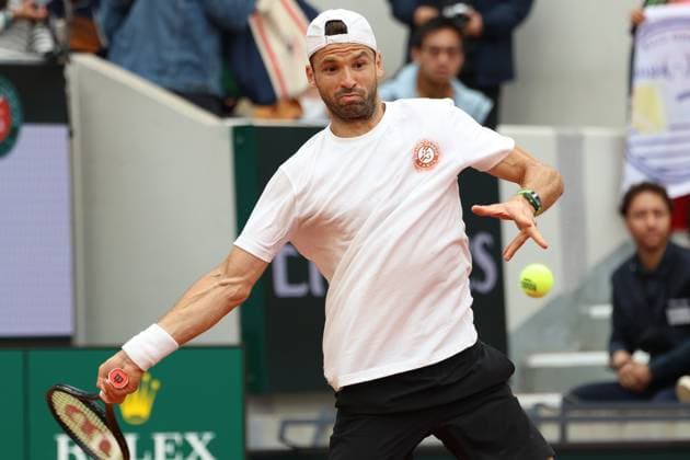 Roland Garros 2025 Grigor Dimitrow during training before Roland Garros 2025 tennis tournament in Paris France on 24 May 2025. Paris France  Copyright: xFotoxOlimpikx originalFilename:jastrzebowski-rolandga250524_npxTT.jpg