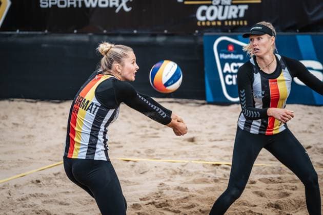 Beach Volleyball Men King Queen of the Court Hamburg 24 05 2025 Anna Chiara Reformat at the Acceptance Hamburg Active City Arena Hamburg Germany