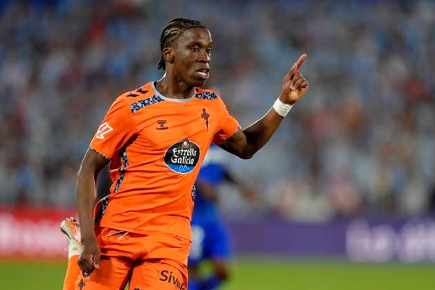 Real Madrid Real Sociedad La-Liga Ilaix Moriba of RC Celta de Vigo in action during the La Liga EA Sports match between Getafe CF and RC Celta de Vigo at Coliseum Alfonso Perez on May 24, 2025 in Getafe, Spain. Getafe Madrid Spain Copyright: xGokhanxTanerx
