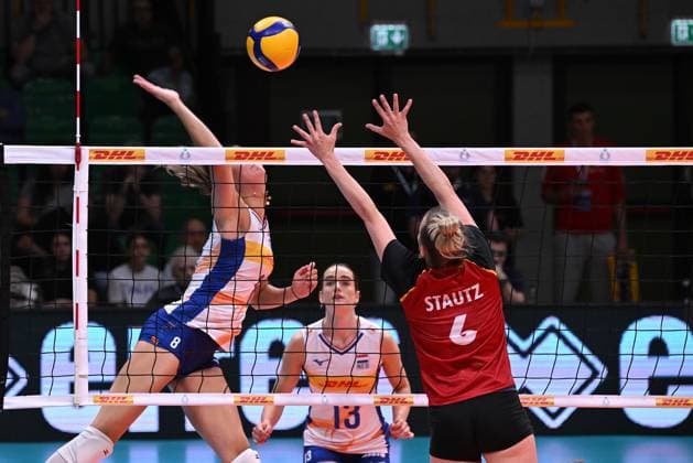 Stautz Antonia ( Germany ) during the match Germany vs Holland at Pala Panini Modena 24may2025 , AIA AeQuilibrium Cup Women Elite.  Copyright: xDuilioxDellaxLibera IPAxSportx xipa-agency.netx xx IPA_58187956 IPA_Agency_IPA58187956