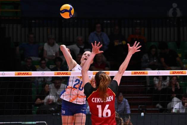 Kok Jet ( Holland ) during the match Germany vs Holland at Pala Panini Modena 24may2025 , AIA AeQuilibrium Cup Women Elite.  Copyright: xDuilioxDellaxLibera IPAxSportx xipa-agency.netx xx IPA_58188001 IPA_Agency_IPA58188001