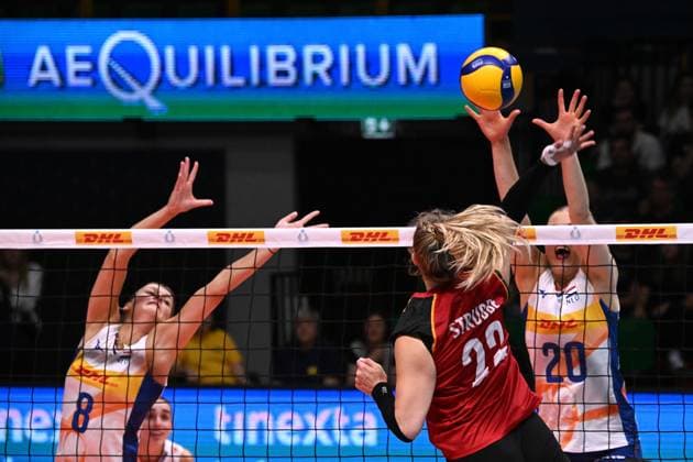Strubbe Monique ( Germany ) during the match Germany vs Holland at Pala Panini Modena 24may2025 , AIA AeQuilibrium Cup Women Elite.  Copyright: xDuilioxDellaxLibera IPAxSportx xipa-agency.netx xx IPA_58188004 IPA_Agency_IPA58188004