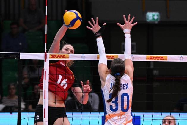 Cekulaev Anastasia ( Germany ) during the match Germany vs Holland at Pala Panini Modena 24may2025 , AIA AeQuilibrium Cup Women Elite.  Copyright: xDuilioxDellaxLibera IPAxSportx xipa-agency.netx xx IPA_58188059 IPA_Agency_IPA58188059