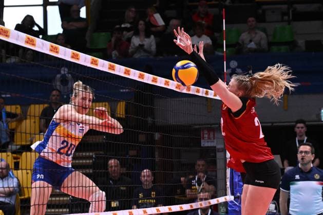 Kok Jet ( Holland ) during the match Germany vs Holland at Pala Panini Modena 24may2025 , AIA AeQuilibrium Cup Women Elite.  Copyright: xDuilioxDellaxLibera IPAxSportx xipa-agency.netx xx IPA_58188123 IPA_Agency_IPA58188123
